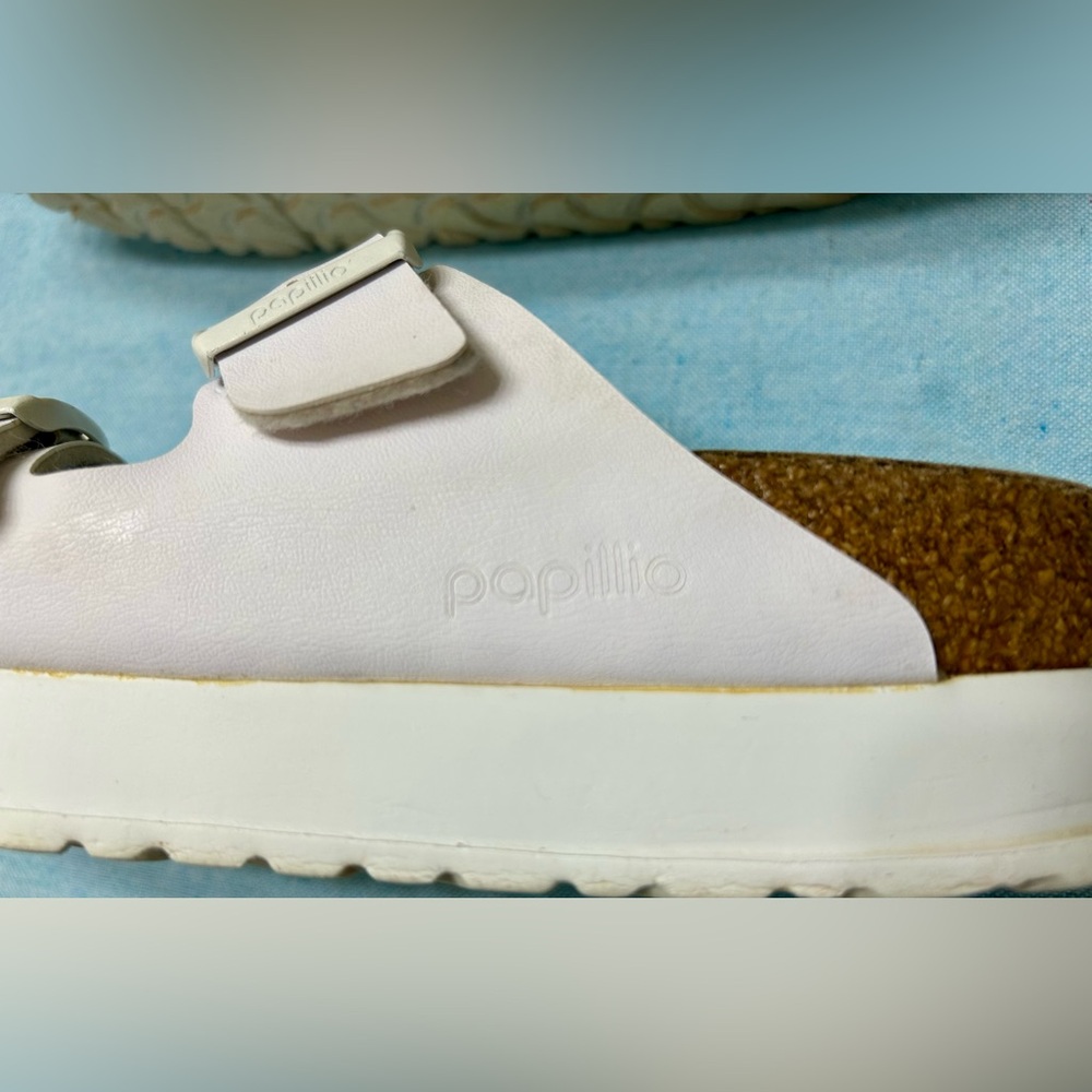 Birkenstock Papillio Arizona Platform Sandals in White, 38 - Picture 7 of 9